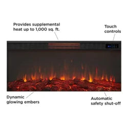 Real Flame Alcott 75″ Landscape Electrics Fireplaces