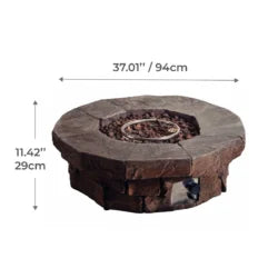 Red Barrel Studio Kimily Propane Outdoors Fire Pits