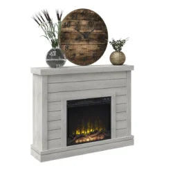 Alaya Wall Mounted Electric Fireplace Sands & Stable Finishs