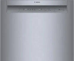 Bosch – 100 Series 24″ Front Control Smarts Built-In Hybrid Tub Dishwashers with PureDry, 50 dBA – Stainless Steel