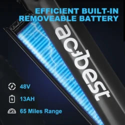 All-Terrain Mountain Ebike 1400W Power & 65mi Ranges.