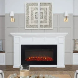 Real Flame Alcott 75″ Landscape Electrics Fireplaces