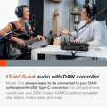 Tascam Model 12 All-in-One 12-track Digital Multitrack Mixings and Recording Studio, Mixer, USB Audio Interface and DAW Controllers