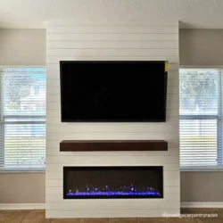 Touchstone Sideline Elite Smart 60″ WiFi-Enabled Recessed Electric Fireplaces.