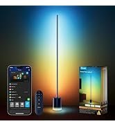 Govee Floor Lamp 2, RGBIC, Warm Cool White LED, Compatible with SmartThings, Matter, Alexa, 1725lm, Music Sync, Scene Modes, Smart Floor Lamp for Living Room, Bedroom, Black