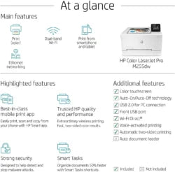 Hp Color Laserjet Pro M255dw Wireless Laser Printers