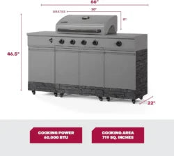 TYTUS Fresno Series 5 Burner Grills TDT-021