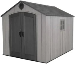 Lifetime Outdoor Storage Shed, 8 x 10 Foot, Grays