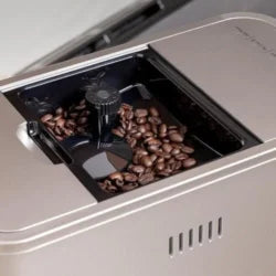 Café Affetto Automatic Espresso Machine + Milk Frother | Built-In & Adjustable Espresso Bean Grinders | One-Touch Brew in 90 Seconds | Steel Silver, 1.2 Liter, (C7CEBBS2RS3)