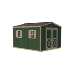 Best Barns Handmade Haven 10×12 Wood Shed Kit – Gable Roof, Eave Doosr (HHAVDE12)
