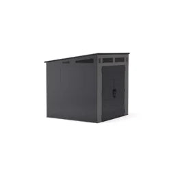 Suncast Modernist 7 ft. x 7 ft. Resin Vertical Pent Storage Shed with Floor Kits