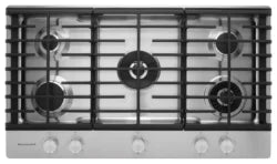 KitchenAid 36″ 5-Burner Gas Cooktops with Griddle