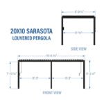 Backyard Discovery Sarasota Louvered Pergola - Image 2