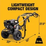 DeWalt 3600 psi 2.5 GPM Cold Water Gas Professional Pressure Washer with Honda GX200 Engine - Image 3