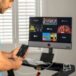 Yesoul T1M Plus Smart Folding Treadmill with 21.5 inch Touchscreen, Brushless Quiet Motor, 3-Level Incline, 9 Mph, App Sync & Space-Saving Design for - Image 3