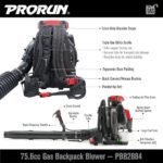 PRORUN PBB2884 Gas Backpack Leaf Blower - Image 7