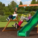 Backyard Discovery Shenandoah Cedar Wood Swing Set Slide - Image 2