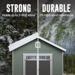 Heartland Asheville 10-ft x 12-ft Gable Style Wood Outdoor Storage Shed - Image 3