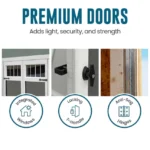 Heartland Asheville 10-ft x 12-ft Gable Style Wood Outdoor Storage Shed - Image 4