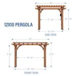 Backyard Discovery 10′ x 12′ Cedar Pergola - Image 2