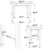 Veikous D Wooden Grill Gazebo Outdoor with Steel Roof - Image 2
