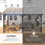Aecojoy Aluminum Pergola with Canopy - Image 2
