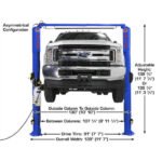 Atlas Equipment Platinum PVL10 ALI Certified Commercial Overhead 10,000 lb. Capacity 2-Post Lift - Image 2