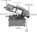 JET 9″ x 16″ Horizontal Bandsaw, 1-1/2 HP, 115/230V 1Ph (Model HBS-916) - Image 6