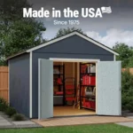Handy Home Products Rookwood 10×12 Do-It-Yourself Wooden Storage Shed- Does not Include Floor kit, Paint, or Roofing Shingles - Image 4