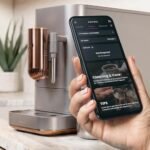 Café Affetto Automatic Espresso Machine + Milk Frother | Built-In & Adjustable Espresso Bean Grinder | One-Touch Brew in 90 Seconds | Steel Silver, 1.2 Liter, (C7CEBBS2RS3) - Image 4