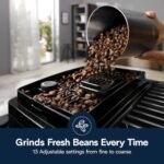 De’Longhi Magnifica Start Automatic Espresso Machine with Manual Milk Frother & Built in Grinder – 3 One-Touch Recipes, Easy-to-Clean, Home Barista Coffee Maker for Lattes, Cappuccino, Iced Coffee - Image 3