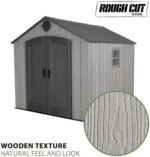 Lifetime Outdoor Storage Shed, 8 x 10 Foot, Gray - Image 2