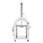 Empava PG06 Outdoor Wood Fired Pizza Oven Stainless Steel Red with Wheels and Accessories - Image 4