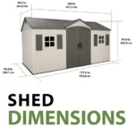 Lifetime Legacy 15×8 Plastic Storage Shed Kit w/ Floor - Image 6