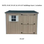 Little Cottage Company Value Workshop 8X8 Wood Shed - Image 3