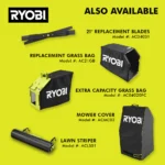 RYOBI 40v Hp brushless 21″ self-propelled AWD dual-blade mower kit - Image 5