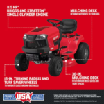 Craftsman T100 36-in 11.5-HP Riding Lawn Mower - Image 4
