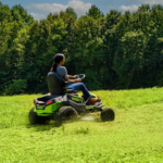 Greenworks Pro 42 in. 60V Cordless Battery Electric CrossoverT Tractor Riding Lawn Mower - Image 2