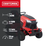 CRAFTSMAN 42-in 20-HP V-Twin Riding Lawn Mower - Image 4