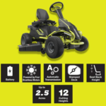 RYOBI 42 in. 100 Ah Battery Electric Riding Zero Turn Mower - Image 8