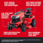 CRAFTSMAN 42-in 20-HP V-Twin Riding Lawn Mower - Image 3