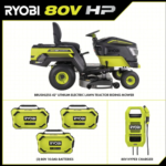Ryobi 80V HP Brushless 42 in. Battery Electric Cordless Riding Lawn Tractor - Image 4