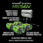 EGO Power+ZT4204L 42-Inch 56-Volt Lithium-ion Cordless Z6 Zero Turn Riding Mower - Image 2