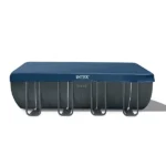 Intex Ultra XTR Frame Rectangular Above Ground Swimming Pool, 18ft x 9ft x 52in with Sand Filter System - Image 5
