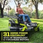 RYOBI 80V HP Brushless 42 in. Battery Electric Cordless Zero Turn Riding Mower Batteries and Charger 80V Batteries 40V - Image 15
