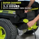 RYOBI 80V HP Brushless 42 in. Battery Electric Cordless Zero Turn Riding Mower Batteries and Charger 80V Batteries 40V - Image 9