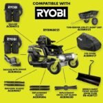 RYOBI 80V HP Brushless 42 in. Battery Electric Cordless Zero Turn Riding Mower Batteries and Charger 80V Batteries 40V - Image 12