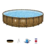 Coleman Power Steel 22′ x 52 Round Above Ground Pool Set - Image 6