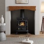 5KW Cast Iron Eco Design Stove MultiFuel Wood Burning Stove Fireplace with H 32cm Metal Stove Pipe $325.12