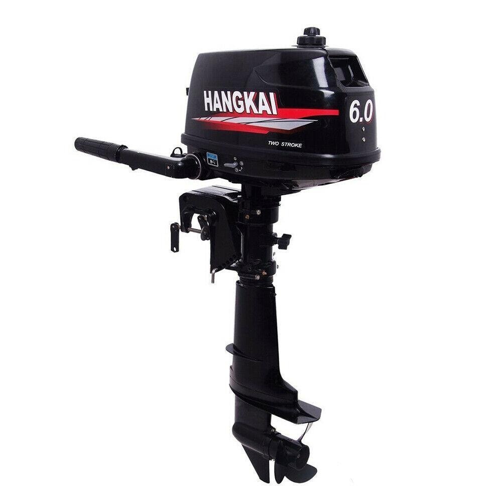1054.jpg Hangkai Water Cooled 2 Stroke 6HP Outboard Motor Petrol Powered Engine - Image 1